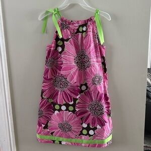 Hanna Andersson Floral Tie Shoulder Dress